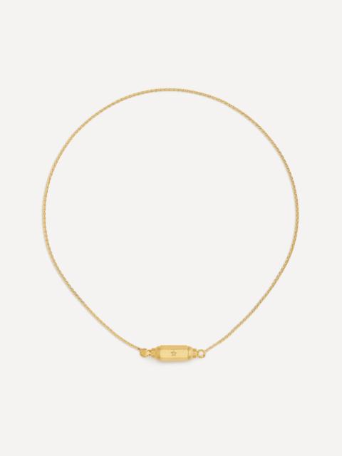 MARIE LICHTENBERG 18ct Gold Micro Coco Diamond Locket Necklace