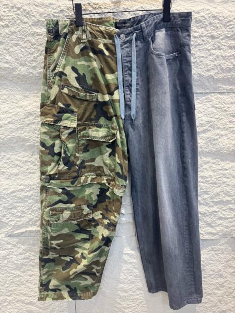 BALENCIAGA Balenciaga Hybrid Camo Denim pants 