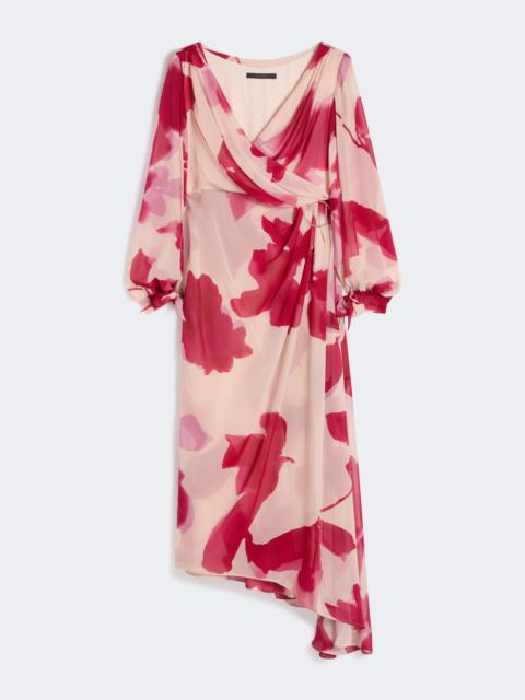 Max Mara Printed georgette dress - BEIGE