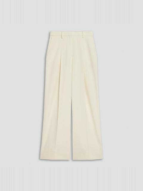 Theory Pleated Wide-Leg Pant, 33'' in Admiral Crepe