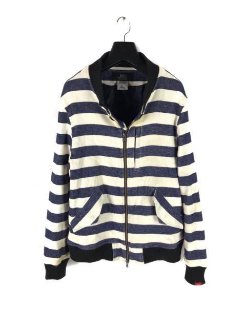 Other Designers Japanese Brand - JAPANESE BRAND DESIGN BY SAY STRIPE HARRINGTON JACKET