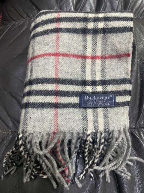 Burberry Burberry’s Grey Nova Check Scarf