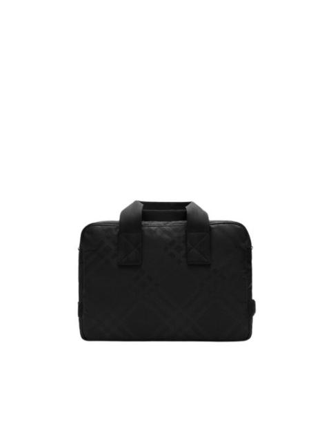 Burberry Burberry Black Men's Check Jacquard Briefcase