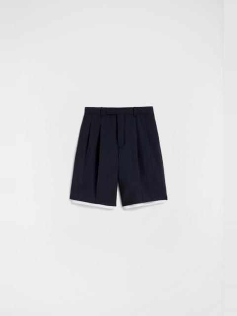 Jil Sander Wool Canvas Shorts