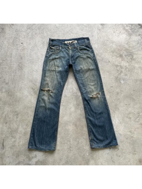 Other Designers Vintage - Vintage Emperio Armani Distressed Denim Jeans Pants Faded
