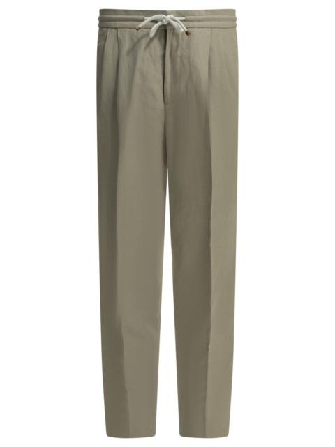 Brunello Cucinelli Brunello Cucinelli Linen Cotton Pants Beige Men
