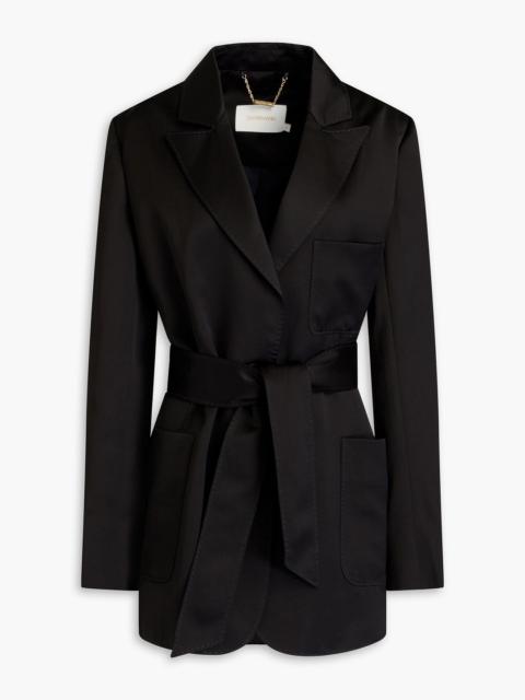 Zimmermann Belted shantung blazer