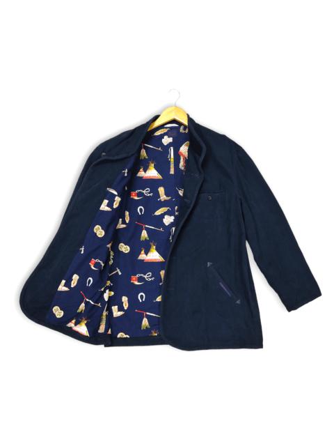 Other Designers Archival Clothing - The PAPAS Mantere De Heming Navy Blue Deck Jacket