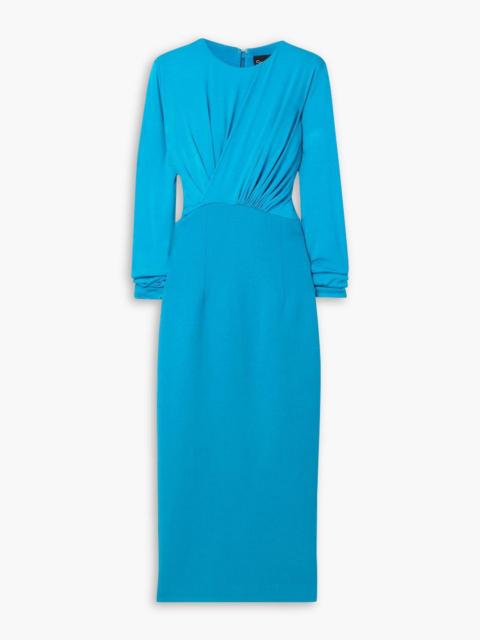 Other Designers Gathered stretch-bamboo and wool-jersey midi dress