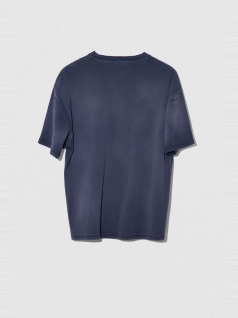 BY FAR GARY T-SHIRT STORM BLUE COTTON JERSEY