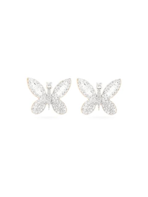 STONE AND STRAND Jumbo Butterfly Diamond Studs
