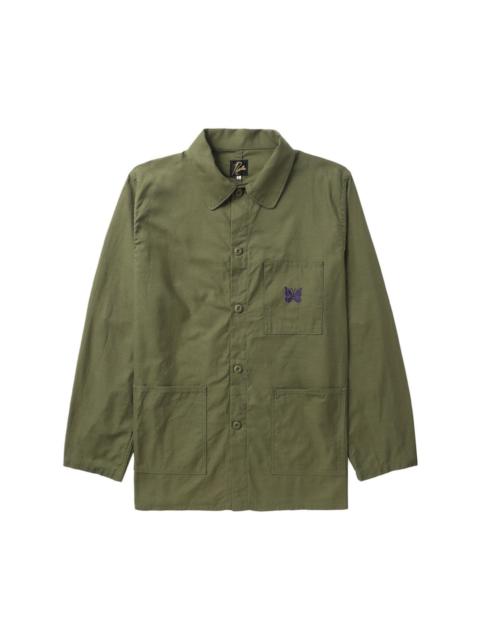 NEEDLES embroidered cotton shirt jacket