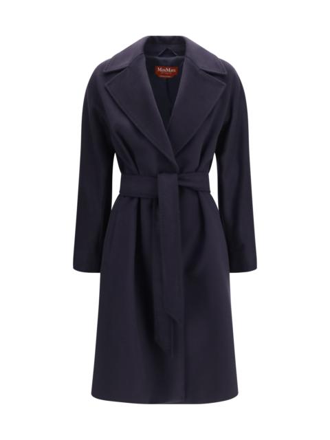 Max Mara Studio Max Mara Studio Wool Coat Blue Women