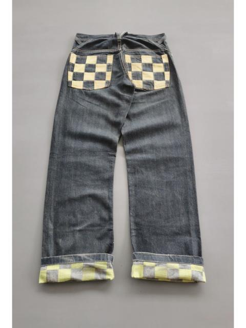 Other Designers Japanese Brand - Nylaus Japan Checkered Denim Jeans