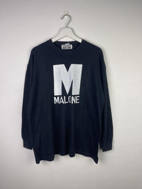 Other Designers Vintage - 90s Black history Maurice Malone big Logo Long sleeve shirt