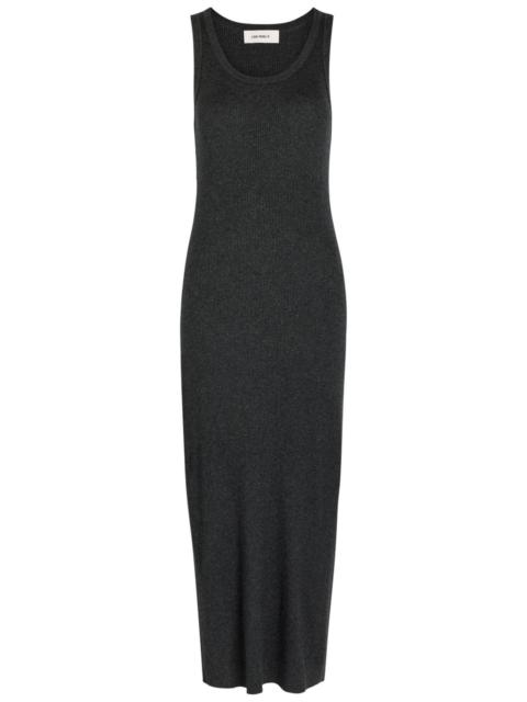 LISA YANG Lisa Yang Lexie Cotton and Cashmere-blend Midi Dress