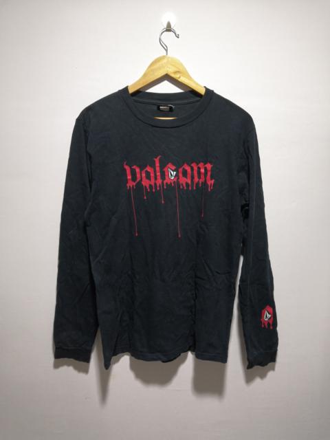 Other Designers Vintage 90's Volcom Skateboard Blood Drip Black Shirt