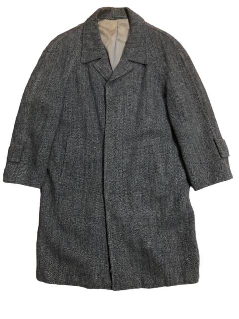 Vintage Harris Tweed Houndstooth Wool Long coat