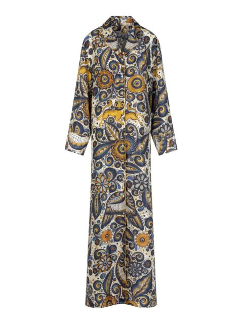 HEIRLOME Jose De Jesus Alvarez Silk Maxi Dress multi