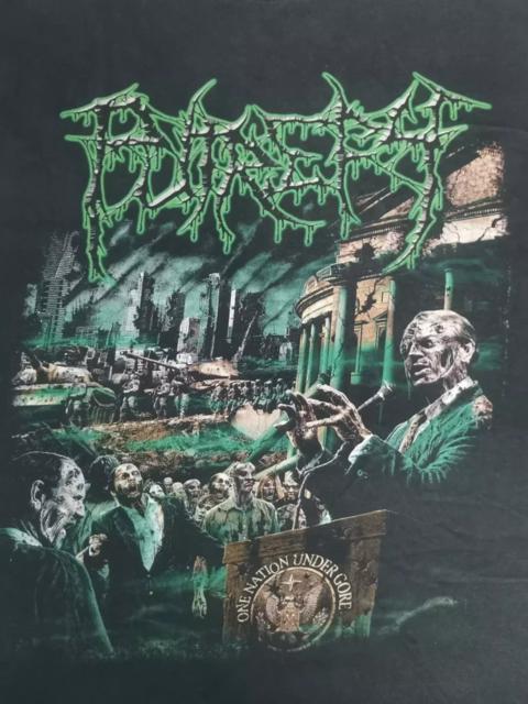 Other Designers Vintage - Vintage PUTREFY Black Metal Tee ZOMBIE Horror