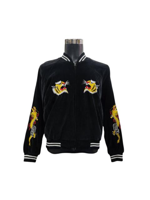 Other Designers Japanese Brand - Vintage Oriental Yokosuka Velvet Sukajan Souvenir Jacket