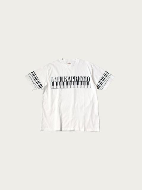 Kapital 20/-Jersey Crew T (LIFE KAPRICCIO PIANO) - White