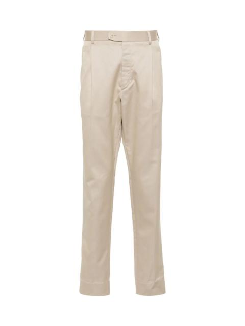 Brioni SLIM-FIT COTTON TAILORED TROUSERS