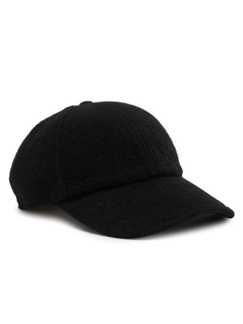 SAINT LAURENT Saint Laurent Logo-embroidered Cashmere cap