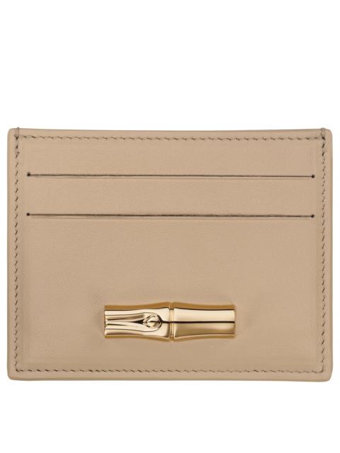 Longchamp Le Roseau Card holder Root - Leather