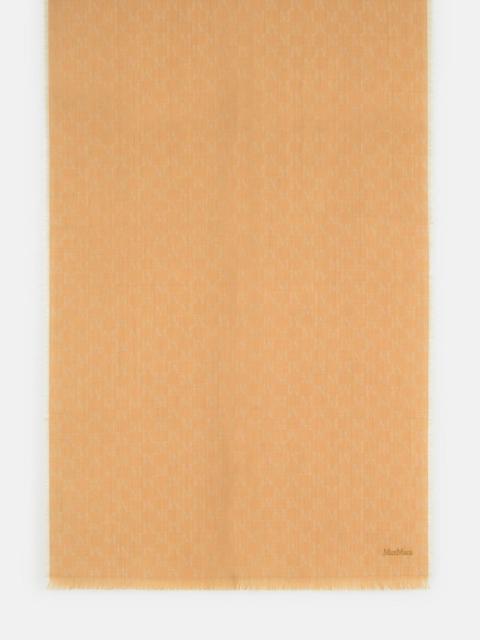 Max Mara 'MAGICO' CAMEL VIRGIN WOOL SCARF