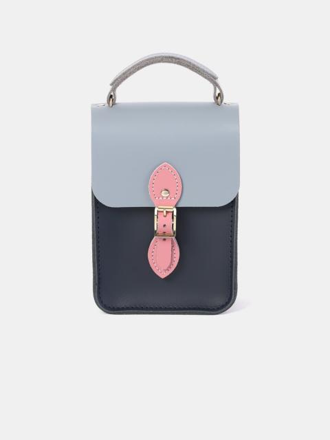 Cambridge Satchel The Mini Binocular Bag - Navy, French Grey & Rambling Rose