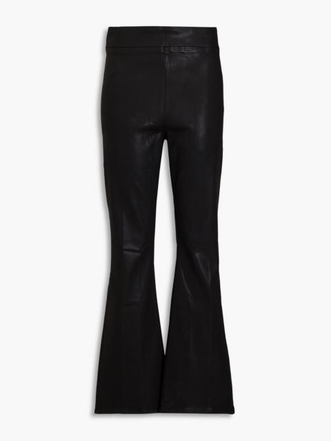 FRAME Coated denim flared pants