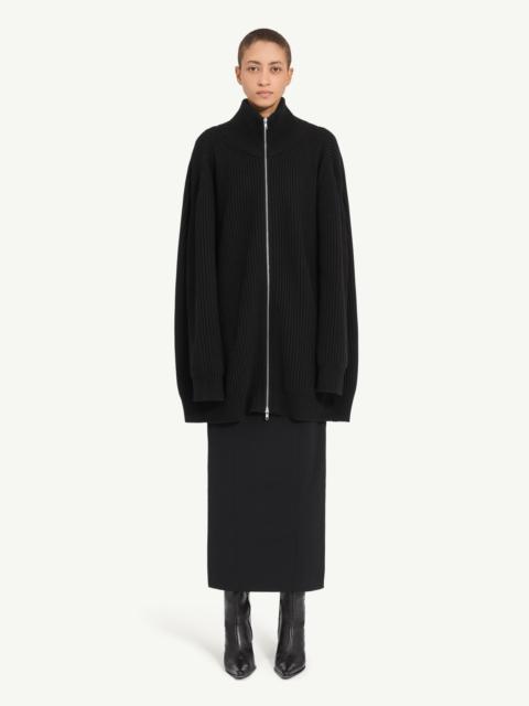 MM6 Maison Margiela Ribbed knit cardigan dress