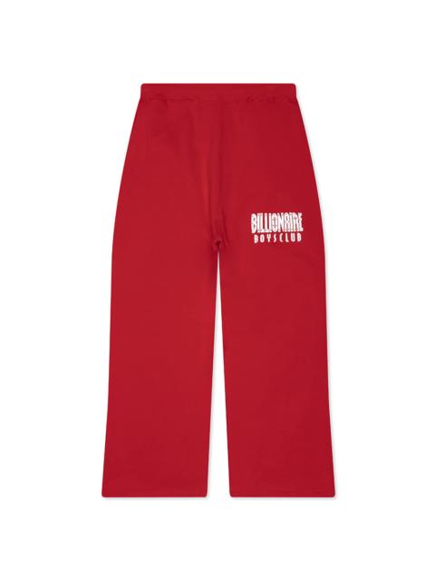 BILLIONAIRE BOYS CLUB CAMP SWEATPANTS - RED
