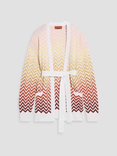 Missoni Crochet-knit cotton-blend cardigan