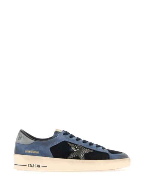 Golden Goose Golden Goose Deluxe Brand Men Two-Tone Suede And Mesh Stardan Sneakers