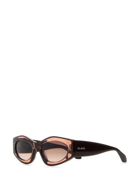 Alaïa Brown acetate sunglasses