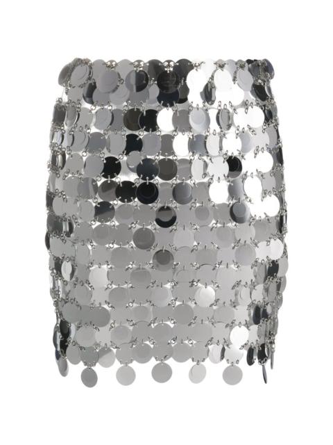 rabanne Rabanne Asymmetric Hem Mini Skirt, Brand Size 36 (US Size 4)