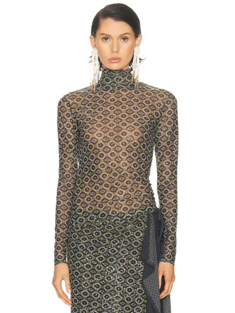 Dries Van Noten Embellished Hoyser Neck