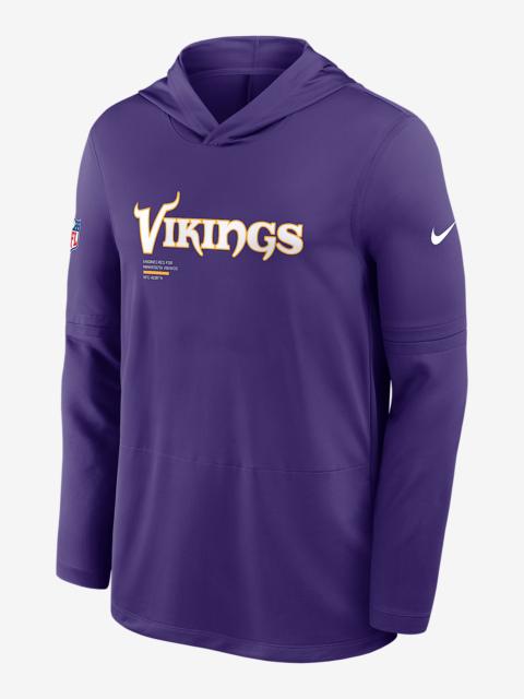 Nike Minnesota Vikings Pure Fury Sideline Men's Nike Dri-FIT NFL Long-Sleeve Hooded Top