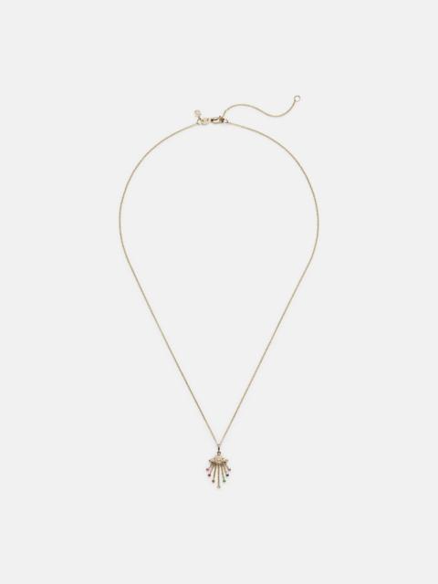 SYDNEY EVAN UFO 14kt gold pendant necklace with diamonds