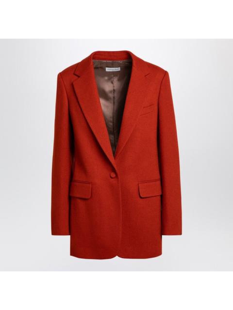 Dries Van Noten Dries Van Noten Red Single-Breasted Jacket In Wool Women