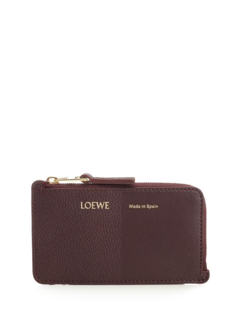 Loewe Duet Coin Cardholder Wallets Bordeaux