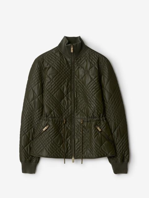 Burberry Micro Check-stitch Nylon Wakerley Jacket