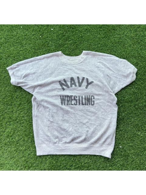 Other Designers DUBBLEWORKS Warehouse NAVY Wrestling Sweatshirt Crewneck