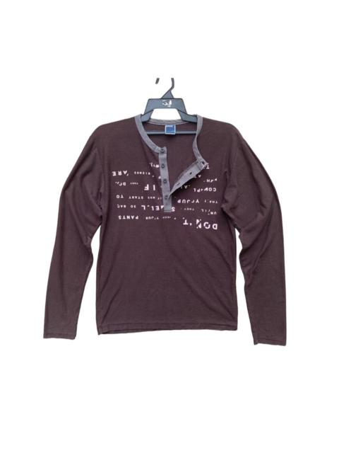 Other Designers Japanese Brand - Rare PPFM Half Button Long Sleeve Shirt