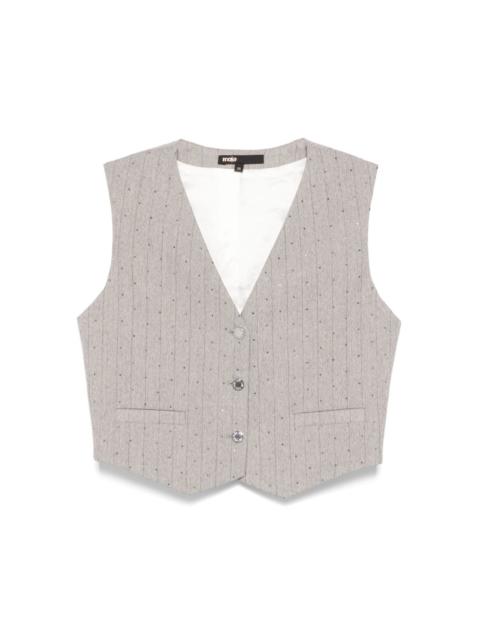pinstriped vest