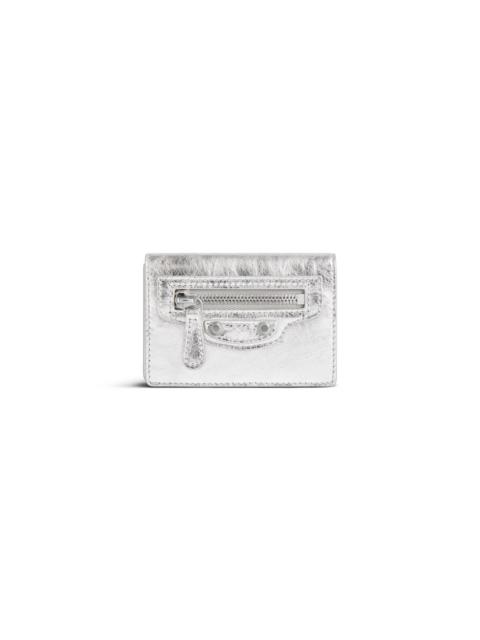 BALENCIAGA Women's Le City Mini Wallet in Silver