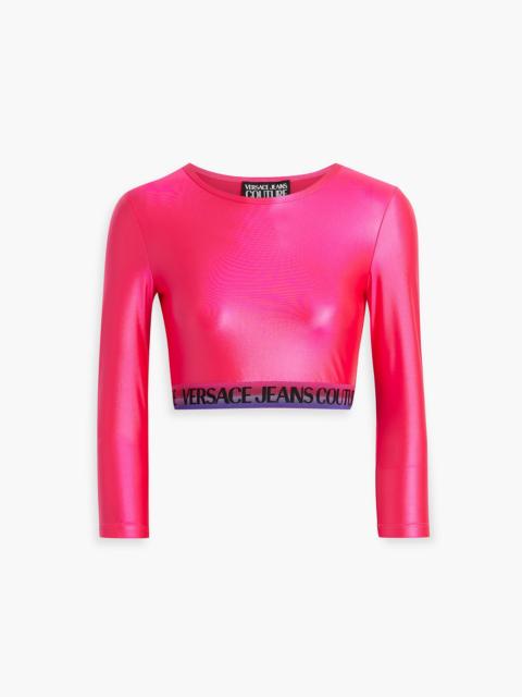 VERSACE Cropped stretch top