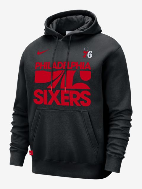 Nike Philadelphia 76ers Club Courtside Men's Nike NBA Pullover Hoodie